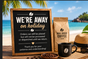 Mail order coffee holiday information